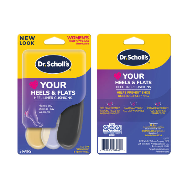 Dr. Scholls Love Your HEELS & FLATS Heel Liner Cushions