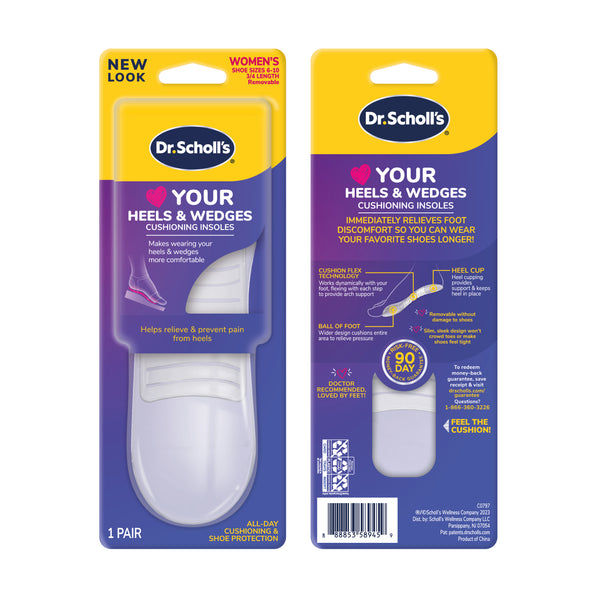 Dr. Scholls Love Your HEELS & WEDGES 3/4 Length Insoles