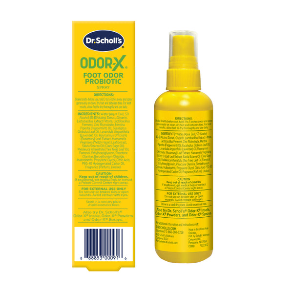 Dr. Scholls Odor-X® Foot Odor Probiotic Extract Spray