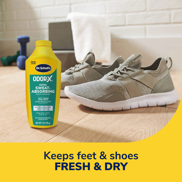 Dr. Scholls Odor-X® Ultra Sweat-Absorbing Foot Powder