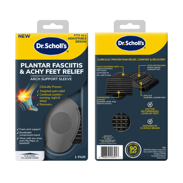 Dr. Scholls Plantar Fasciitis & Achy Feet Relief Arch Support Sleeve