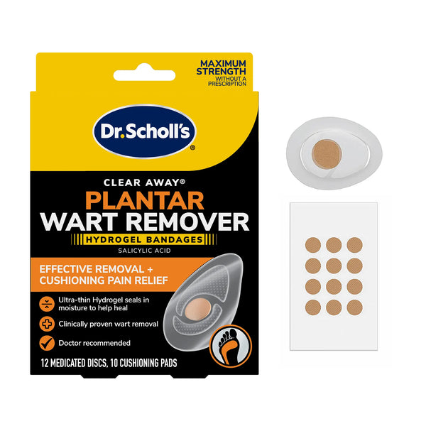 dr. scholls Plantar Wart Remover Seal & Heal Bandage with Hydrogel Technology