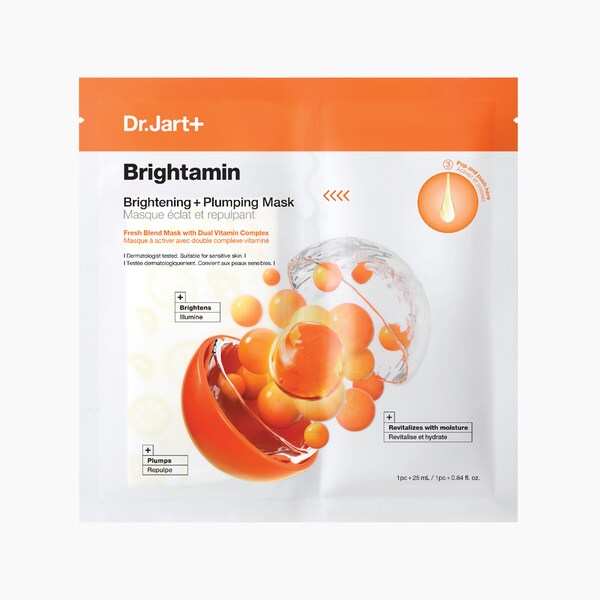 dr.jart Brightamin Brightening + Plumping Face Mask with Vitamin C