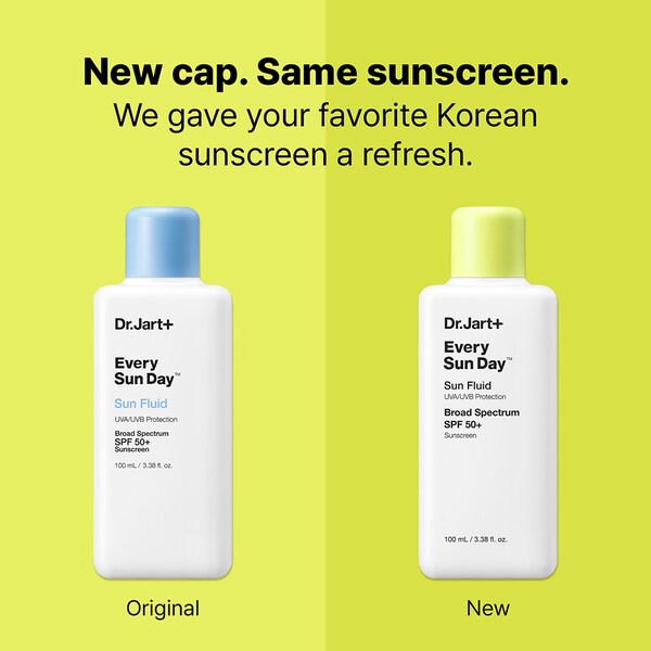 Dr.jart Every Sun Day™ Fluid Korean Sunscreen SPF 50+ For Face
