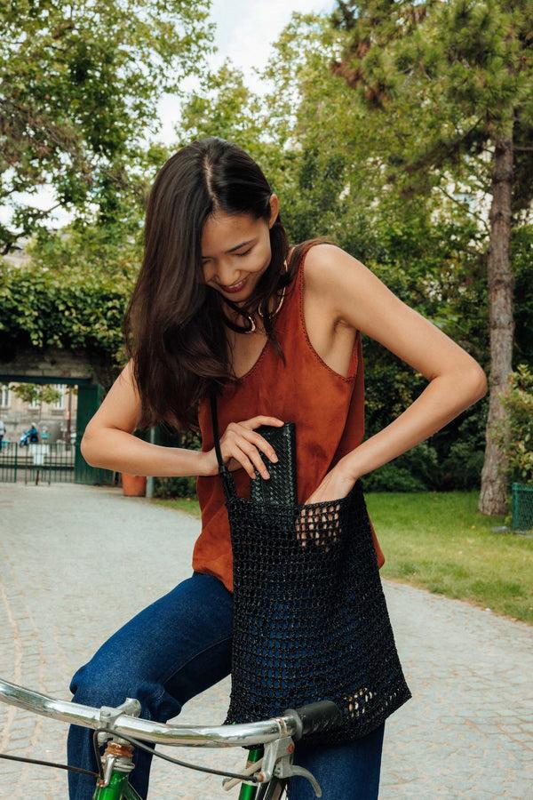 Dragon Diffusion Knit Hobo Black