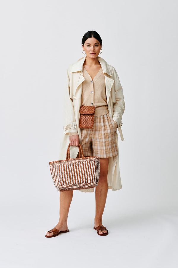 Dragon Diffusion Phone Crossbody Tan