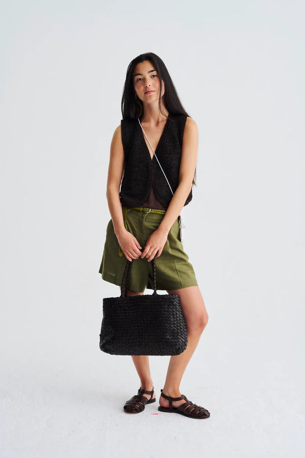 Dragon Diffusion Vintage Mesh Tote Dark Brown