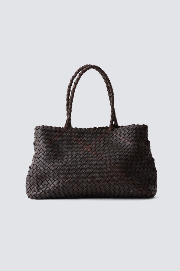 dragon diffusion Vintage Mesh Tote Dark Brown