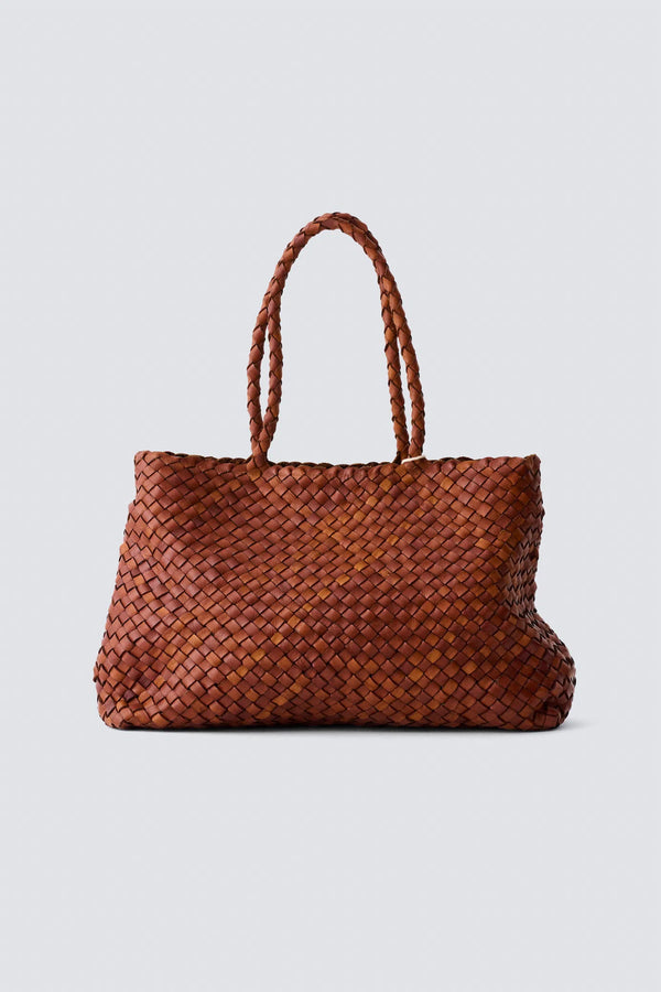 dragon diffusion Vintage Mesh Tote Tan