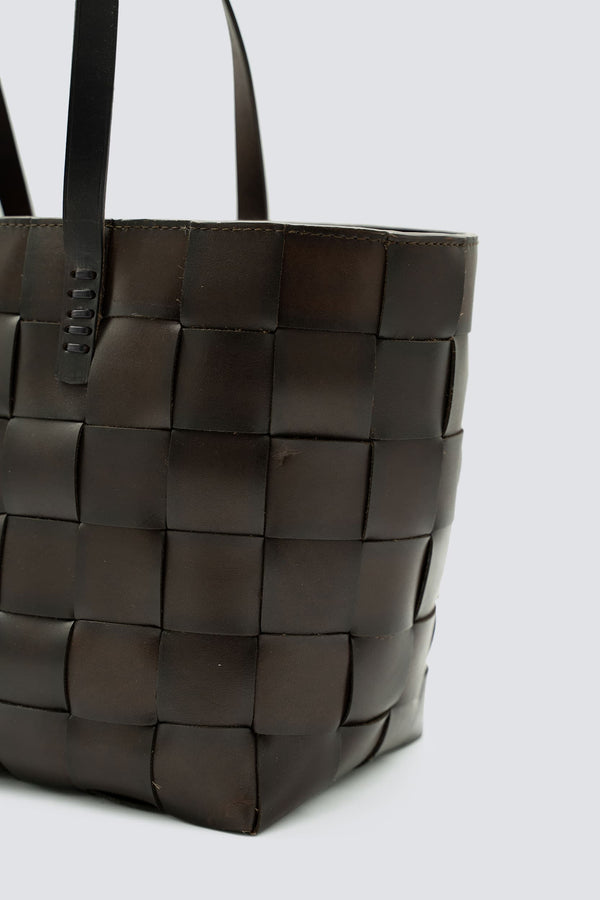 Dragon Diffusion Japan Tote Dark Brown W/ Flat Handles