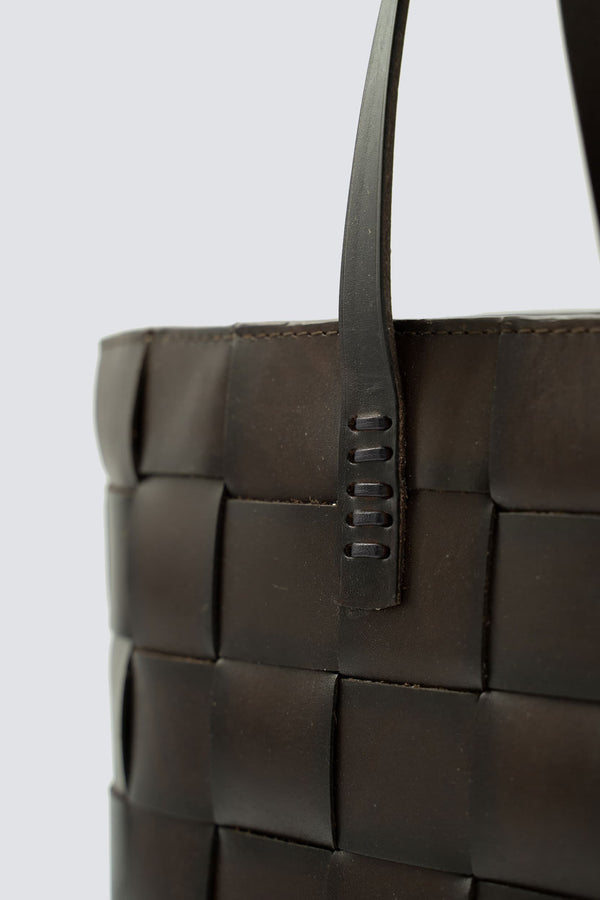 Dragon Diffusion Japan Tote Dark Brown W/ Flat Handles
