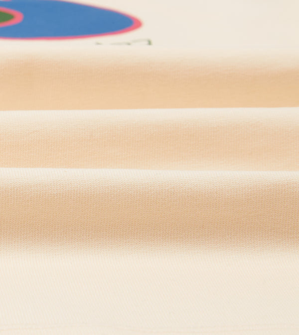 Drake's Antique White Peacock Print Short-Sleeve Hiking T-Shirt