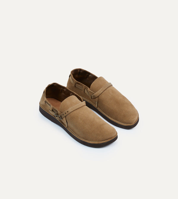 drake's Aurora for Drake's Middle English Light Brown Roughout Leather Shoe