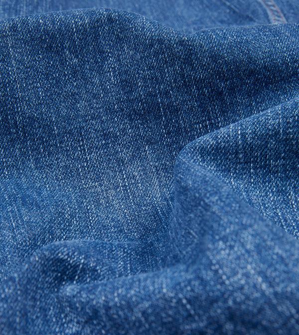 Drake's Bleach Wash Selvedge Denim Five-Pocket Chore Jacket