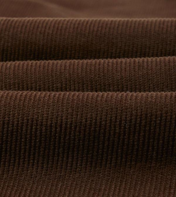 Drake's Brown Japanese Selvedge Needlecord Five-Pocket Trousers