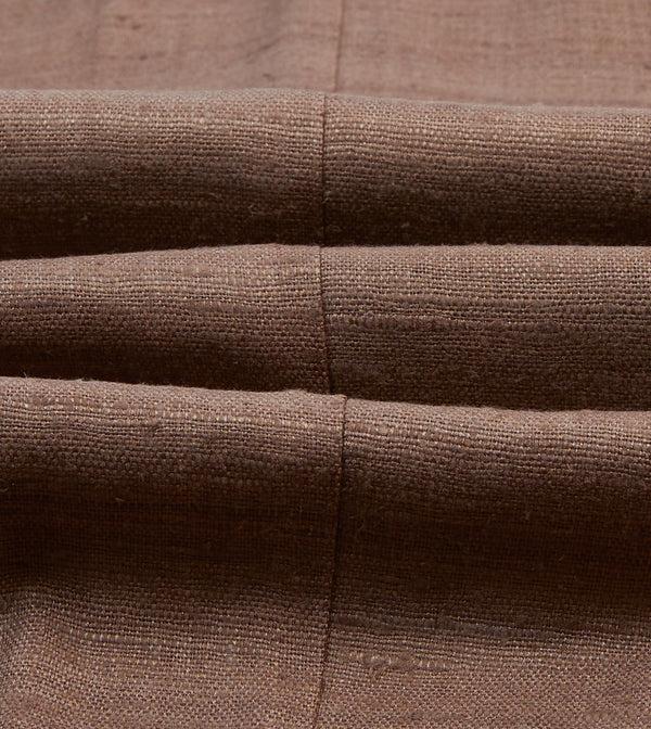 Drake's Brown Tussah Silk Double-Breasted Tailored Jacket