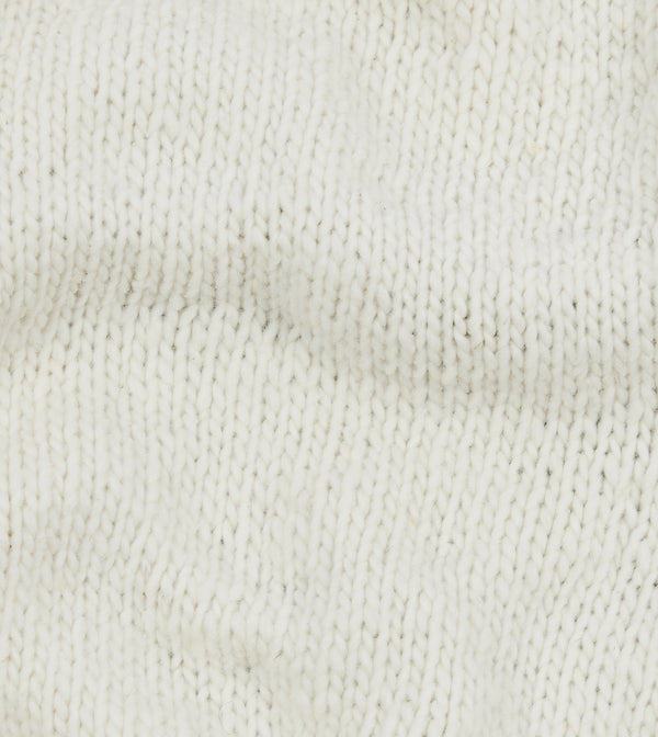 Drake's Chamula For Drake's Ecru Avocado Merino Jumper