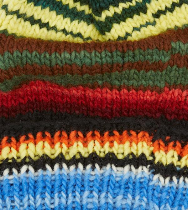 Drake's Chamula For Drake's Green Serape Merino Knit Cap