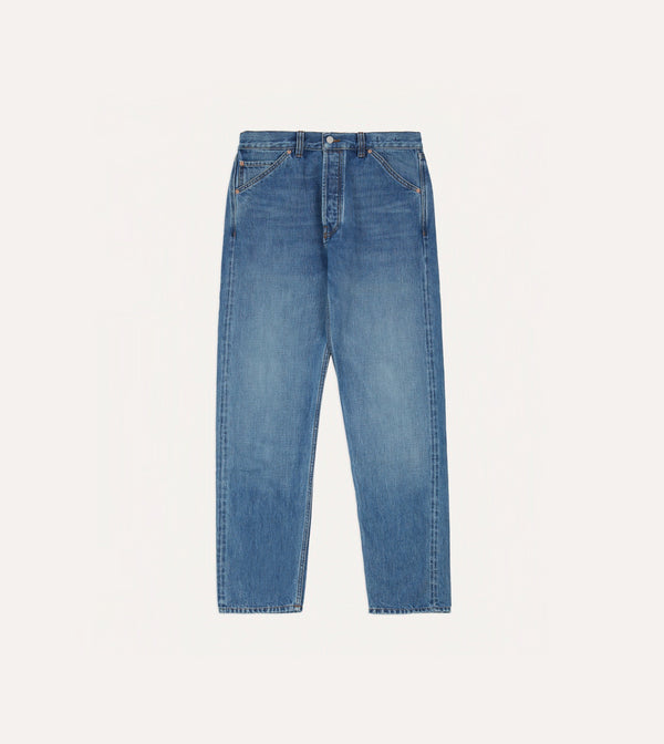 Drake's Custom Wash 14.2oz Japanese Selvedge Denim Five-Pocket Jeans