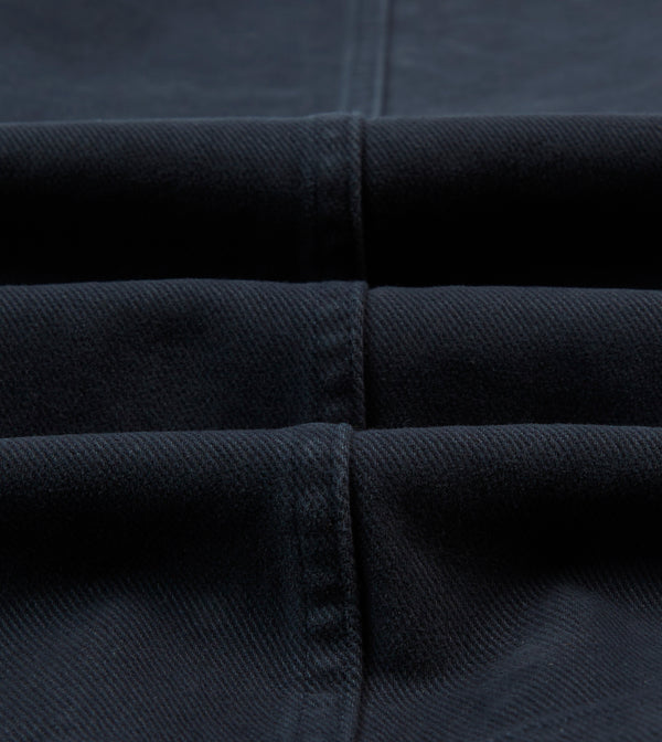 Drake's Dark Navy Heavy Cotton Twill Games Trousers