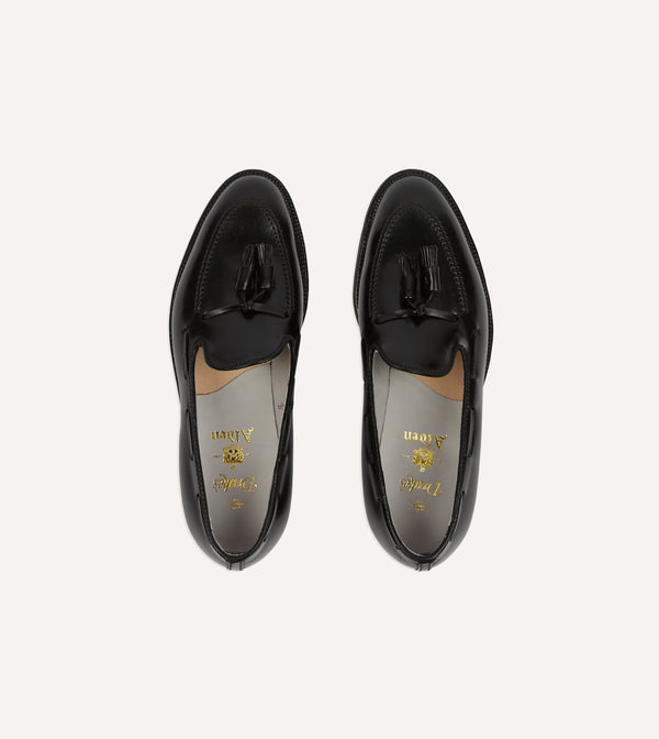 Drake's Alden Black Cordovan Tassel Loafer