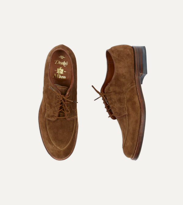 Drake's Alden Snuff Suede Algonquin Blucher