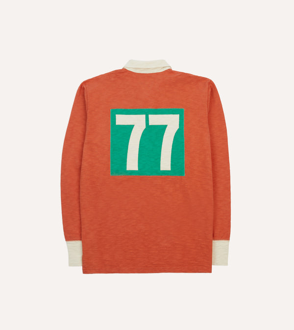 Drake's Drake’s And New Balance '77 Flamé Rugby Shirt