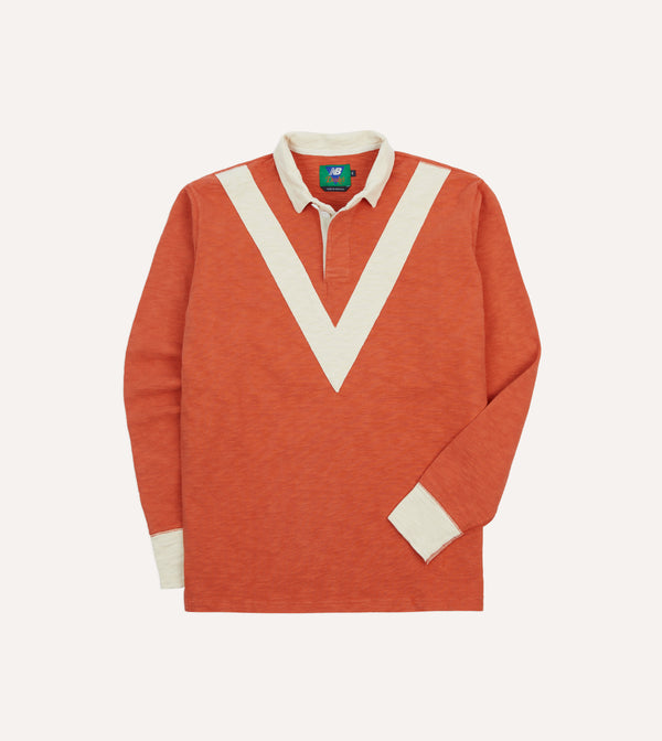 drake's Drake’s and New Balance '77 Flamé Rugby Shirt