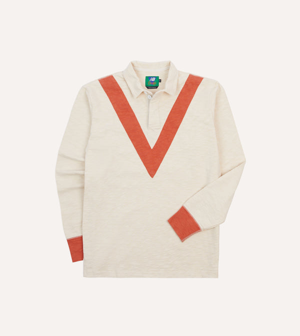 drake's Drake’s and New Balance '82 Flamé Rugby Shirt