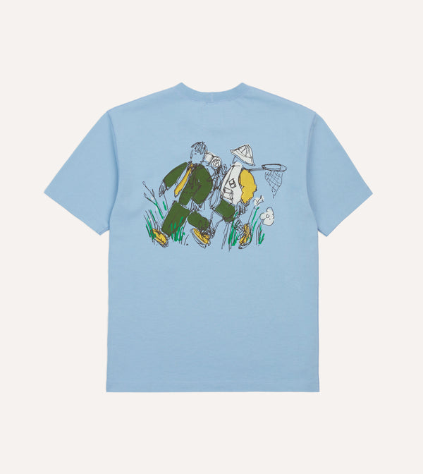 Drake's Drake’s And New Balance Blue Graphic T-Shirt