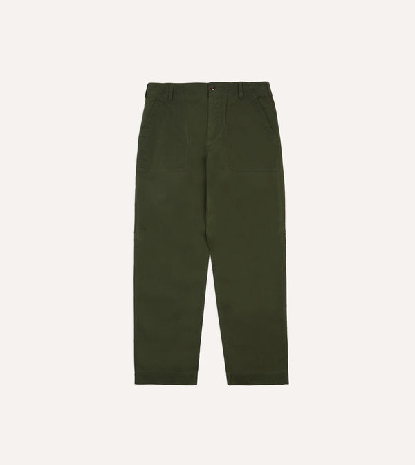 Drake's Drake’s And New Balance Waxed Herringbone Cotton Games Trousers