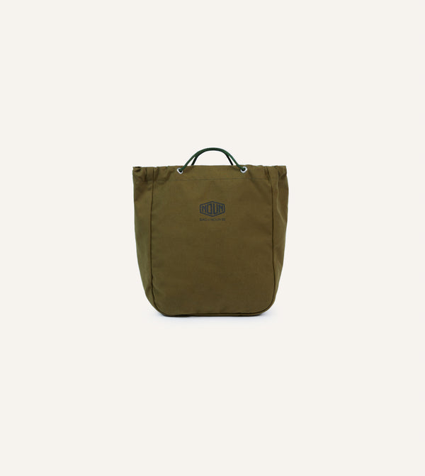 drake's Bag’n’Noun Olive Army Spindle Bag