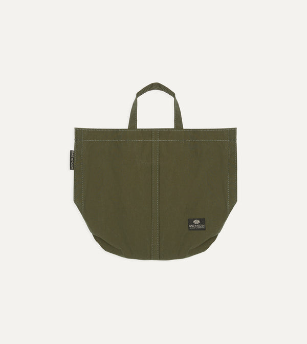 Drake's Bag’n’Noun Olive Nylon Market Tote Bag