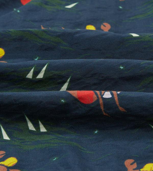 Drake's Bathers Print Nylon Drawstring Swim Shorts