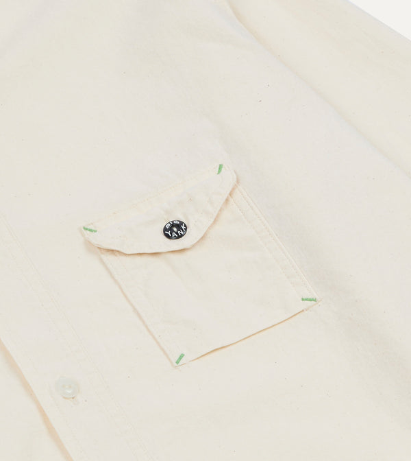 Drake's Big Yank '1935' Ecru Chambray Shirt