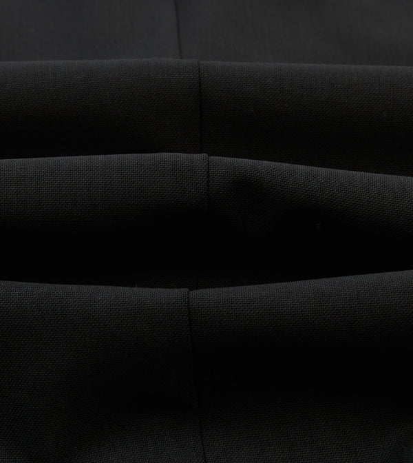 Drake's Black Wool Shawl Collar Tuxedo Blazer