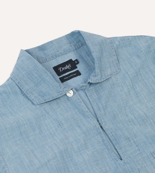Drake's Blue Chambray Smock