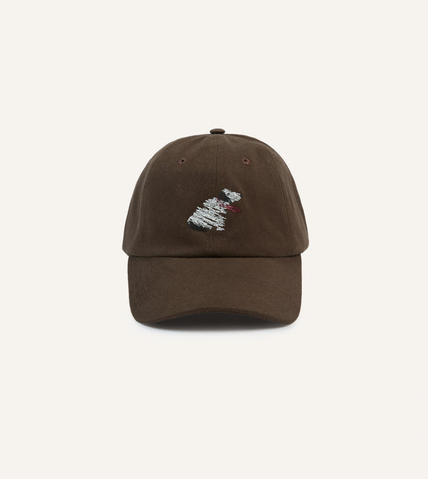 drake's Brown Dog Heavy Cotton Twill Baseball Cap