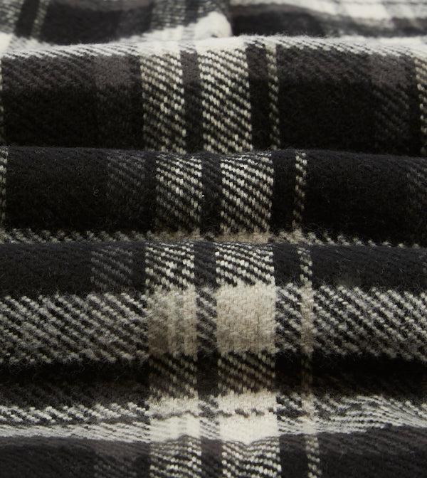 Drake's Drake's By A. Levine Black Check Cotton Two-Pocket Work Shirt