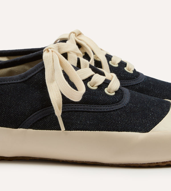 Drake's Drake's By Reproduction Of Found Denim Military Trainer