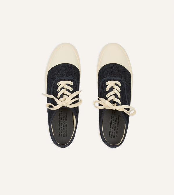 Drake's Drake's By Reproduction Of Found Denim Military Trainer
