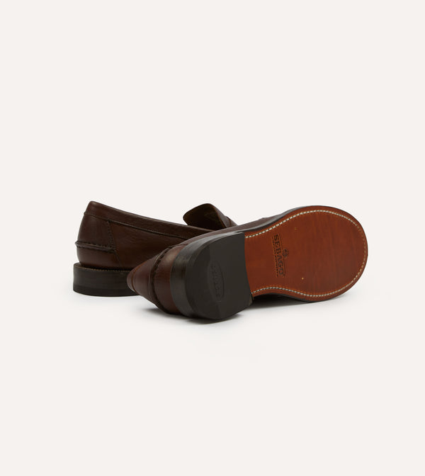 Drake's Drake's By Sebago Citysides Dan Bison Leather Loafer