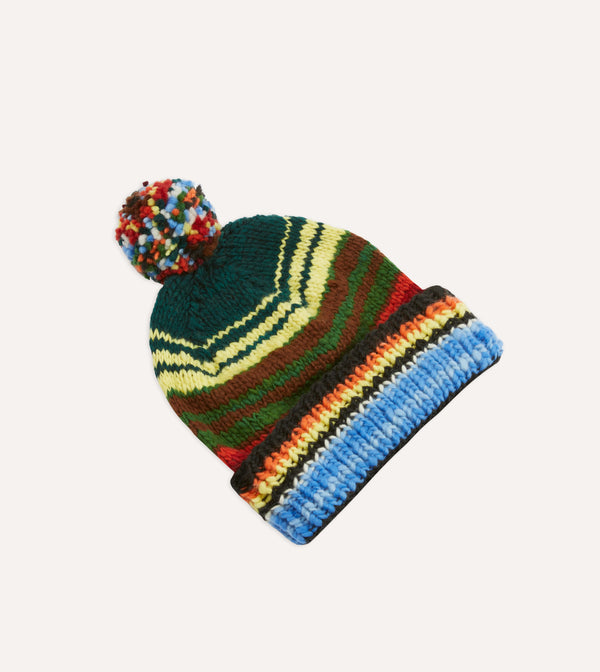 Drake's Chamula For Drake's Multi Serape Knit Cap