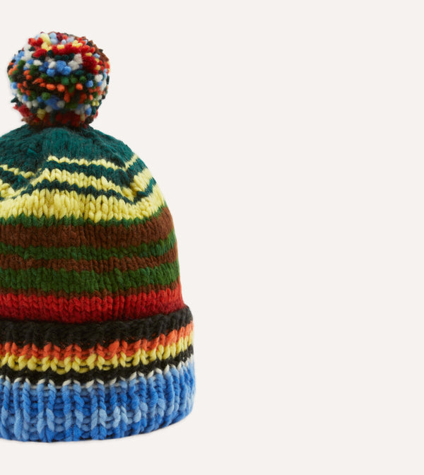 Drake's Chamula For Drake's Multi Serape Knit Cap