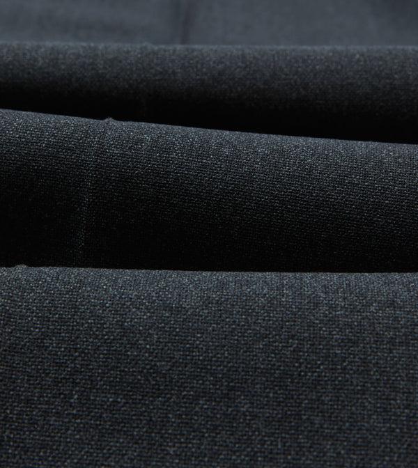 Drake's Charcoal Tropical Wool Flat Front Trouser