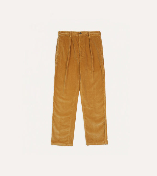 Drake's Corn Cotton Corduroy Games Trousers