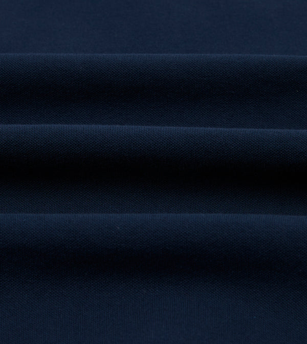 Drake's Dark Navy Piqué Cotton Polo Shirt