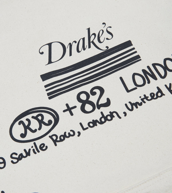 Drake's Drake's & Mr Camel Ecru Tote Bag