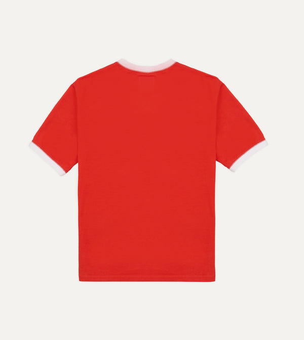 Drake's Drake's & Mr Camel Red Ringer T-Shirt