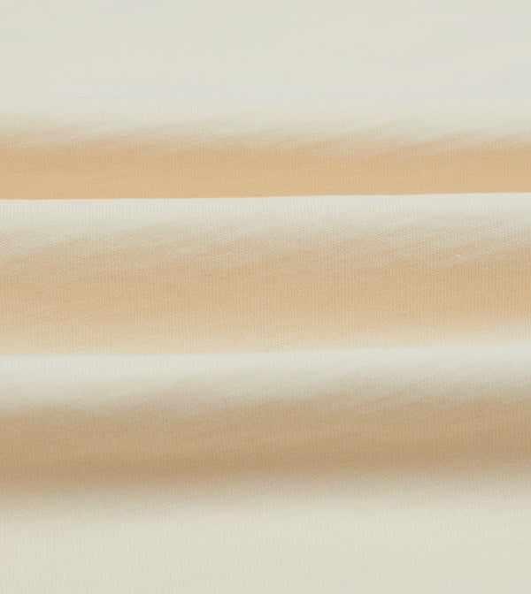 Drake's Ecru And Navy Raglan Sleeve Hiking T-Shirt